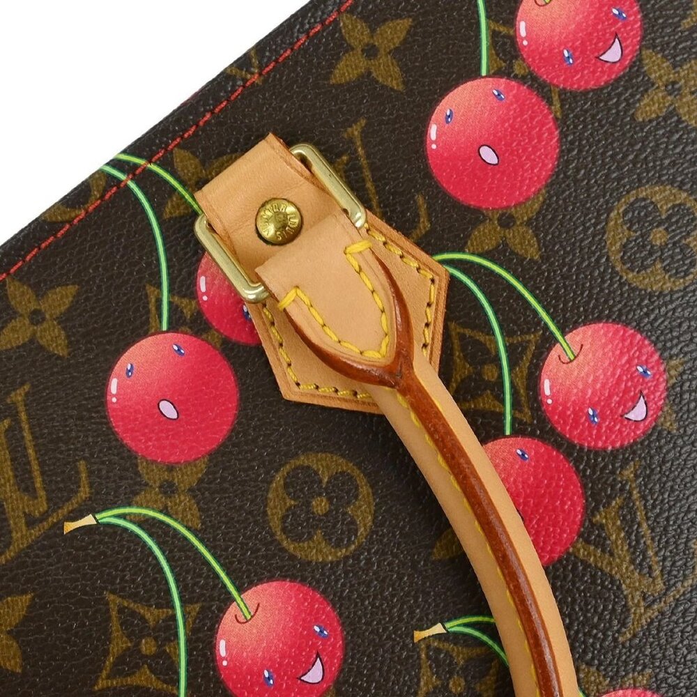 Louis Vuitton Monogram Cherry Sac Plat Tote Handbag M95010 MI0025 116576 - Picture 7 of 10
